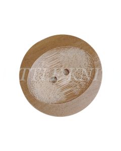 Kinki Amibari Deep Beige Bamboo Buttons (5 piece) 