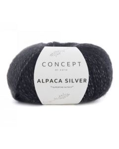 Katia Concept Alpaca Silver - Black (Color #263)