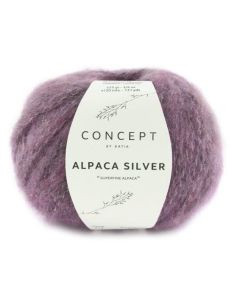 Katia Concept Alpaca Silver - Deep Lilac (Color #274) - FULL BAG SALE (5 Skeins)