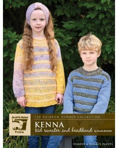 A Juniper Moon Nimbus Pattern - Kenna Kid's Sweater & Headband (PDF)