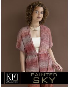 A Knitting Fever Painted Sky Pattern - Aurora Poncho