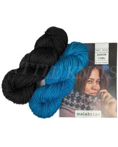 !Malabrigo Rios Cowl Kit - Black Swallowtail (Kit #32) - FREE SHIPPING within the Contiguous U.S. for orders that include this kit.