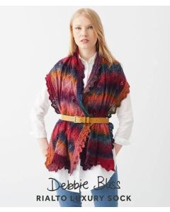 Lace Edged Stole- Debbie Bliss Rialto Luxury Sock Pattern Booklet