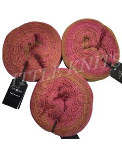 A soft 100% fine merino that is available in BIG 150 gram cakes Schoppel Lace Flower comes with a very generous 1310 yards of lace weight yarn.  Schoppel Lace has a single-ply construction and works up in gorgeous gradual long color exchanges that stripe.