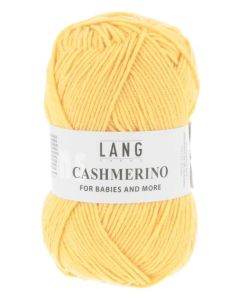 Lang Cashmerino - Yellow (Color #14) on sale at little knits