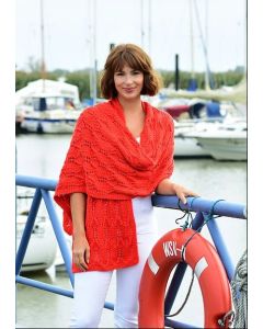 A Juniper Moon Farms Cumulus Pattern - Lee Wrap - Free with purchases of 4 skeins of Cumulus (Print Pattern)