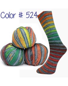 Lungauer Sockenwolle Seide - Rainbow Happy (Color #524)