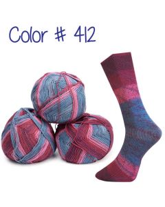 Lungauer Sockenwolle Seide - Plum-Berry Crisp (Color #412)