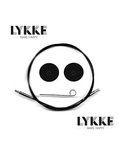 LYKKE Black Swivel Interchangeable Needle Cord - 32 Inch with 5 inch tips (80 cm)