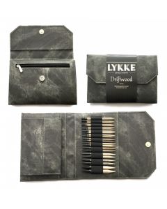 LYKKE Driftwood 3.5 Inch Interchangeable Circular Knitting Needle Set - Grey Denim