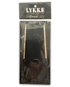 LYKKE Driftwood 24 Inch Circular Wooden Needle - US 17 (12mm)