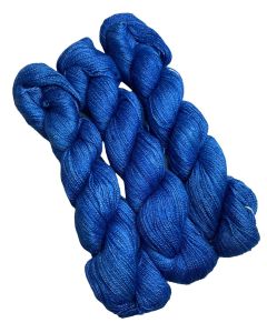 Malabrigo Silkpaca Lace One of a Kind Bag - Bluest Blues (Three Skeins)