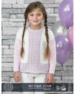 Meringue Cream Sweater - Free with Purchases of 3 Skeins of Babe 100 (PDF File)