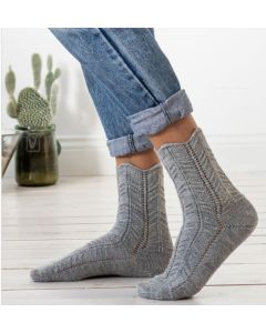 Mosel Socks (R0158) PDF - FREE SOCK PATTERN WITH PURCHASE OF SOCK YARN (Please add to your cart if you would like a copy)