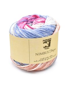 Juniper Moon Farm Nimbus Stripes - Candy Floss (Color #703) on sale at 60-65% off at Little Knits