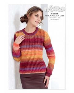 A Noro Silk Garden Lite Pattern - Sweater NSL018 - Free with Purchases of 7 Skeins of Silk Garden Lite (Print Pattern) 