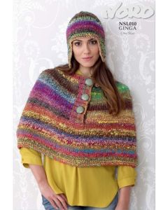 A Noro Ginga Pattern - Shoulder Wrap, Cowl and Helmet (PDF)