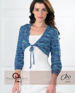 A Nuble Pattern - Front Tied Bolero (PDF) - FREE WITH ORDERS OF 6 SKEINS OF NUBLE.  ONE FREE PATTERN PER ORDER PLEASE. 