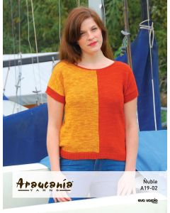 A Nuble Pattern - Color Block Top A19-02 (PDF) -  FREE WITH ORDERS OF 6 SKEINS OF NUBLE (ONE FREE PATTERN PER ORDER)