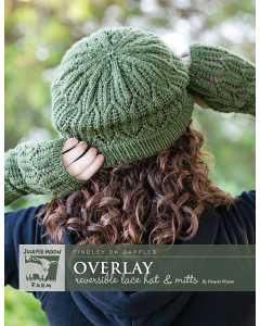 Overlay Reversible Lace Hat and Mitts
