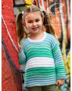 A Pretty In Pima Pattern - Emilia Kids Sweater (PDF) - FREE W/ 5 SKEIN PIMA PURCHASES, 2 PATTERNS PER PURCHASE PLEASE