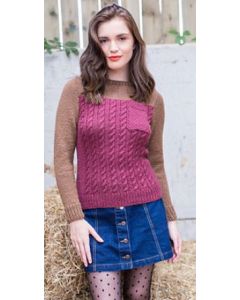 Primrose Cable Jumper by West Yorkshire Spinners - Free with Orders of $15 or More/ONE FREE GIFT PER PERSON/PURCHASE PLEASE