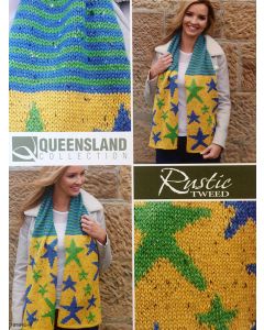 Emelia Scarf Pattern - Free with purchase of 2 or more skeins of Queensland Rustic Tweed