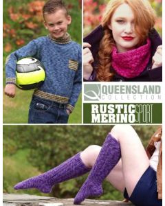 Knee Socks, Cowl, Pullover Pattern - Free with purchase of 4 or more skeins of Queensland Rustic Merino Sport