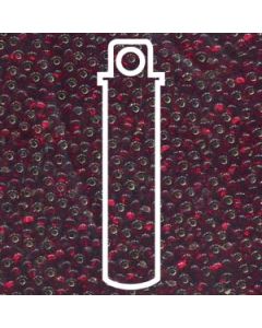 6/0 Czech Seed Beads  - Silver Lined Garnet (Color #97120) 20 Gram Tube