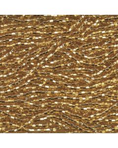 6/0 Czech Seed Beads - Gold Silver Lined (Color #17050) - 6 String Hanks, 70 Grams/900 Beads