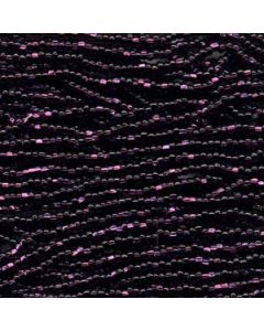 6/0 Czech Seed Beads - Dark Amethyst Silver Lined (Color #27080) - 6 String Hanks, 70 Grams/900 Beads