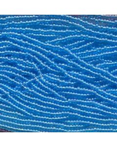 6/0 Czech Seed Beads - Aqua Aurora Borealis (Color #61010) - 6 String Hanks, 71 Grams/900 Beads