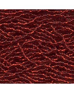6/0 Czech Seed Beads - Ruby Color Lined (Color #99090) - 6 String Hanks, 78 Grams/1000 Beads