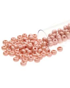 6/0 Czech Seed Beads  - Pink Opaque Luster (Color #07631) 20 Gram Tube