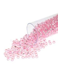 6/0 Czech Seed Beads  - Silver Lined Pink Dyed (Color #18273) 20 Gram Tube