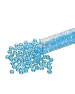 6/0 Czech Seed Beads  - Aqua Aurora Borealis (Color #61010) 20 Gram Tube