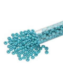 6/0 Czech Seed Beads  - Opaque Blue Turquoise (Color #63030) 20 Gram Tube
