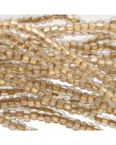 6/0 Czech Seed Beads - Crystal Bronze Lined (Color #68106) - 6 String Hanks, 71 Grams/900 Beads