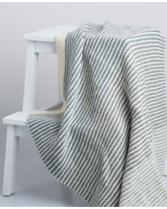 A Sheep Soft DK Pattern - Striped Blanket (Downloadable PDF File)