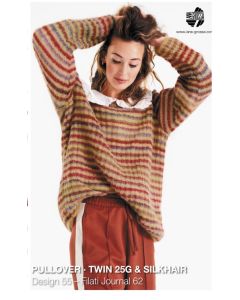A Lana Grossa SilkHair & Twin Pattern - Pullover 62 (PDF File)