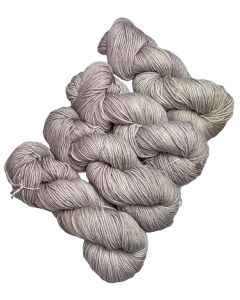 Malabrigo Rios One of a Kind Bag - Silver-Smoke Peonies (4 Skeins) - Hints of Mauve,Pink & Lightest Blues