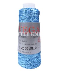 Skacel Vegas Color - Light Blue Metallic (Color #11) - FULL BAG SALE (5 Skeins)