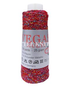 Skacel Vegas Color - Red Multi Metallic (Color #110) - FULL BAG SALE (5 Skeins)