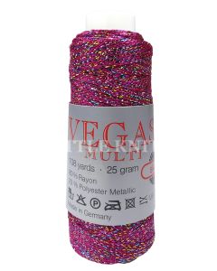 Skacel Vegas Color - Fuchsia Multi Metallic (Color #116) - FULL BAG SALE (5 Skeins)