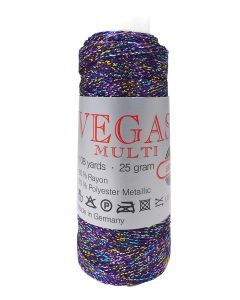 Skacel Vegas Color - Purple Multi Metallic (Color #118) - FULL BAG SALE (5 Skeins)