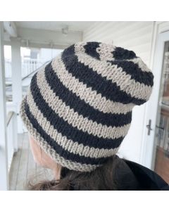 Striped Slouch - Free with Purchases of 2 Skeins of iinouiio Chunky (PDF File)