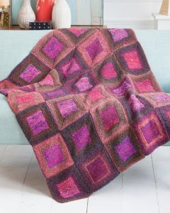 Square-in-a-Square Blanket (Free Download with Noro Kagayaki Purchase of 5 or more skeins)