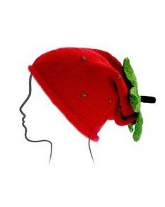 Euro Baby Fruits & Veggies Hat Kits - Strawberry (Color #03) - with Knitting Pattern