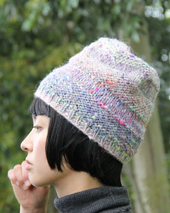 Noro Textured Stripes Hat knitting pattern on sale at Little Knits