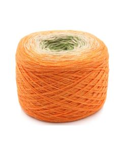 Trendsetter Yarns Transitions Lux - Olive/Cream/Peach w/Iris Metal (Color #115) - BIG 150 GRAM CAKES